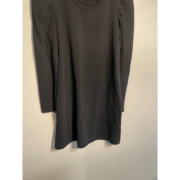 Tuckernuck Pomander Place Black Collins Long Puff Sleeve Mini Dress Size Large - Picture 3 of 9